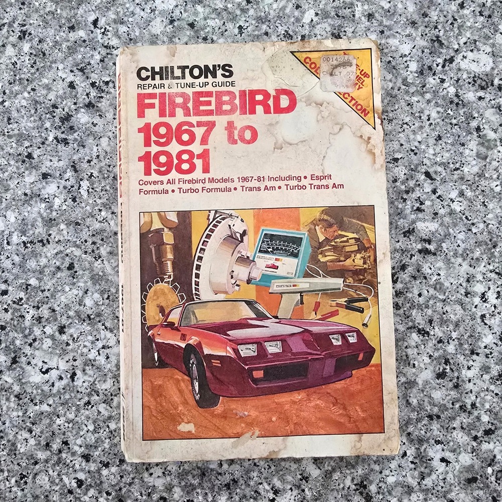 Vtg 80's Chilton Repair Tune-Up Guide Firebird 1967-1981 Trans‎ Am Formula Book